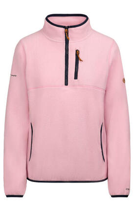 Polaire Trespass Tister femme 100% polyester col demi-zip rose