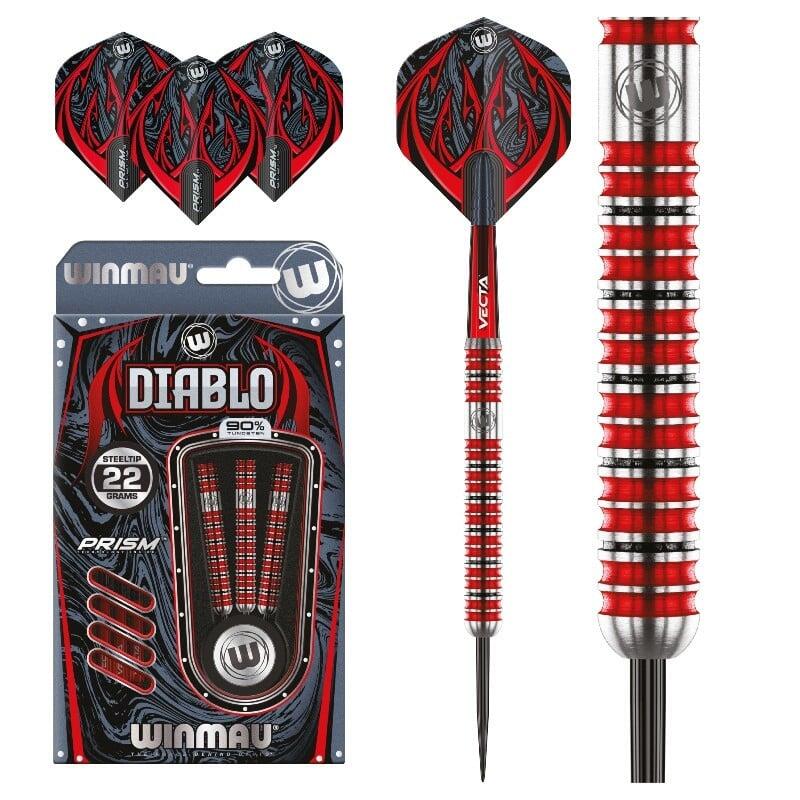 WINMAU Winmau Diablo 2 freccette in acciaio 22G