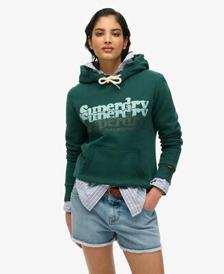 Dames hoodie superdry stacked