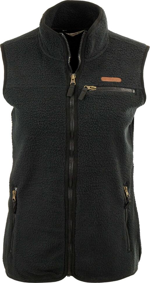 Eleganckie Damskie Kamizelki Aurela Black z Merino Wełny