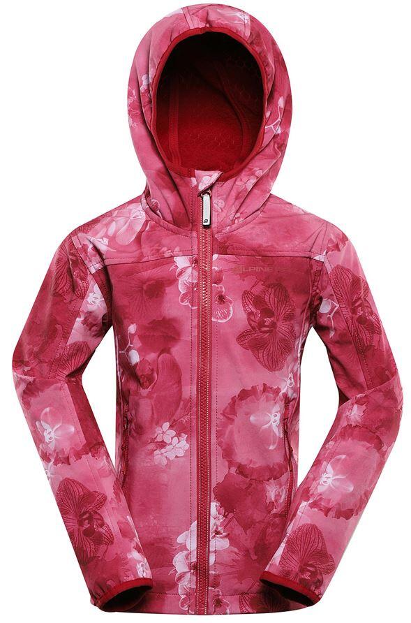 ALPINE PRO Alpine Pro Hooro Chili Softshell Jacke für Kinder 116-122