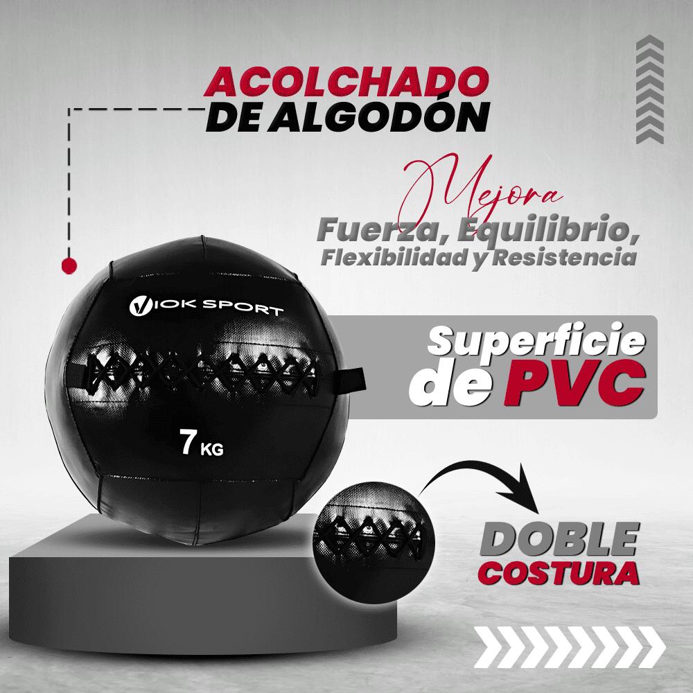 Wall ball 5kg doble costura Viok Sport 6/6