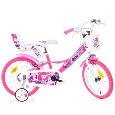 Bicicletta Dino Bikes Fairy Bianca 12 pollici Bambina