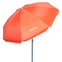 Aktive Parasol de plage avec 8 tiges 180 cm corail
