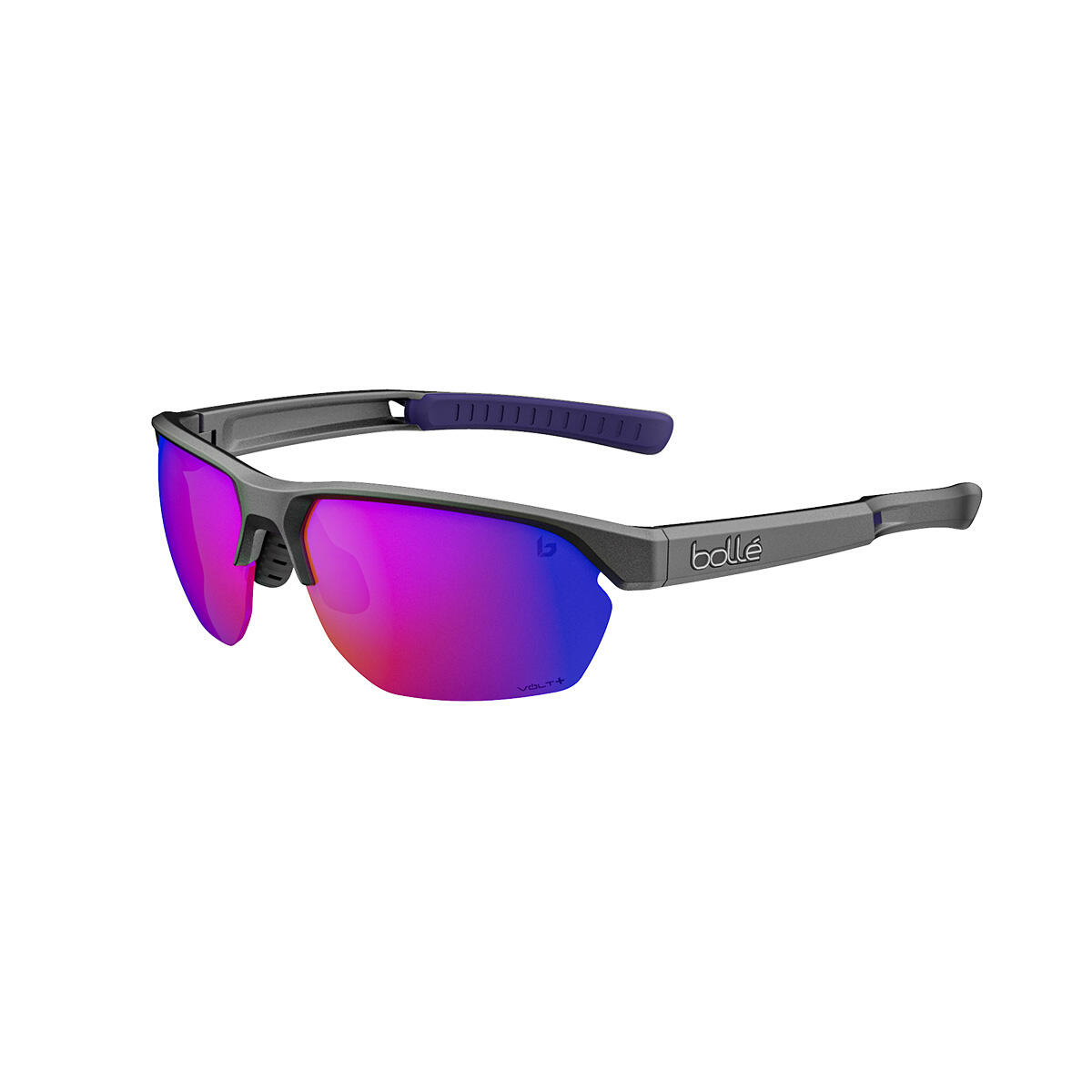Bollé - Lunettes De Soleil Victus Titanium Matte - Volt+ Ultraviolet Polarized - Lunettes De Soleil - Gris|rose - Taille Unique - Decathlon
