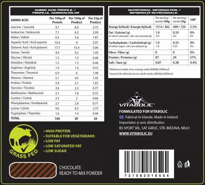 Proteine ISO Ground Zero CFM Low Lactose Ciocolata 2Kg 2/2
