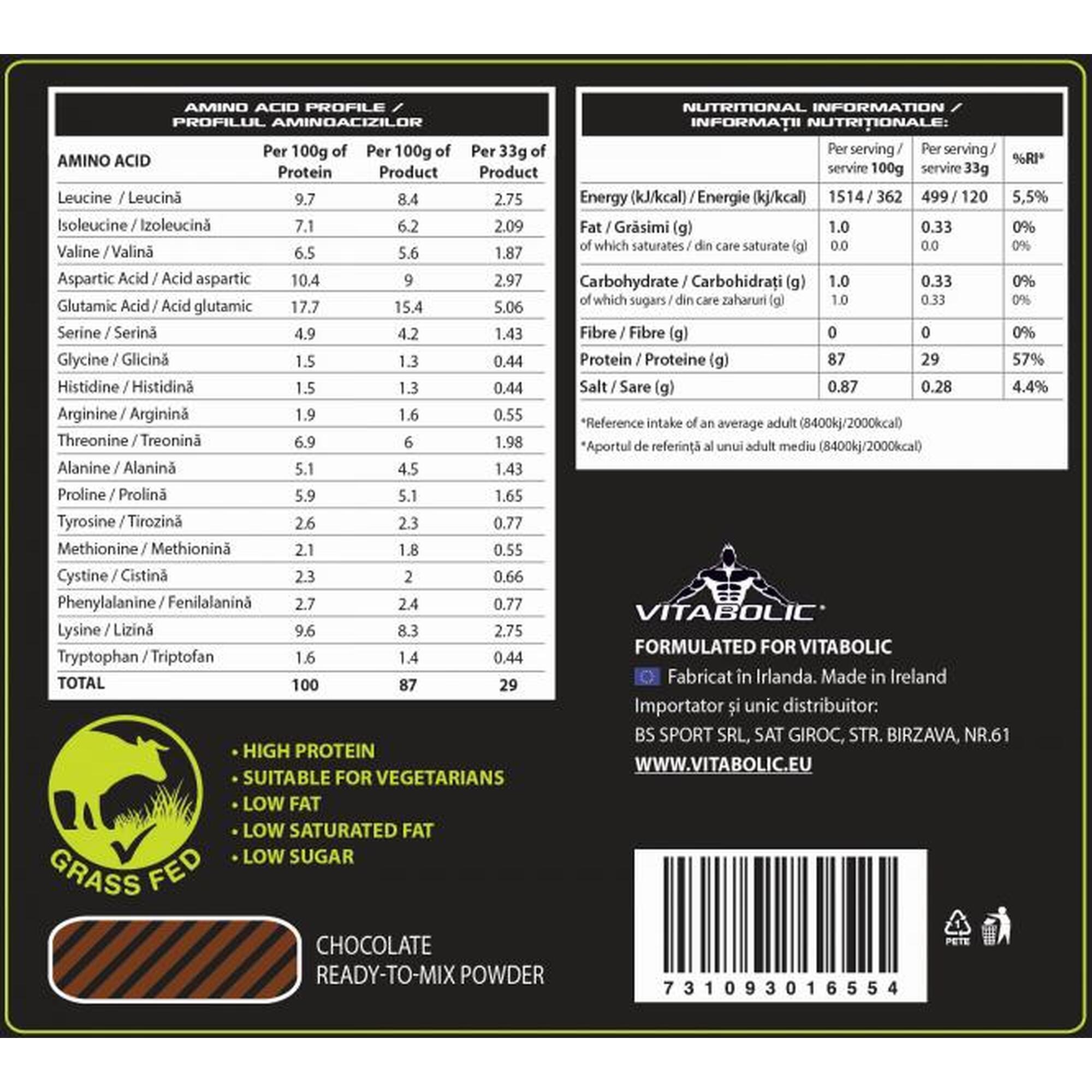 Proteine ISO Ground Zero CFM 2Kg Chocolate 100% Stevia