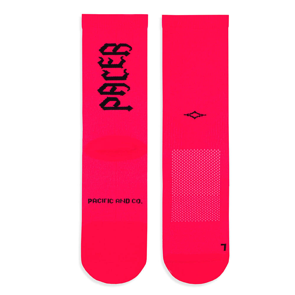 Chaussettes de running Pacific and Co. caractéristiques Pink Neon 2/4