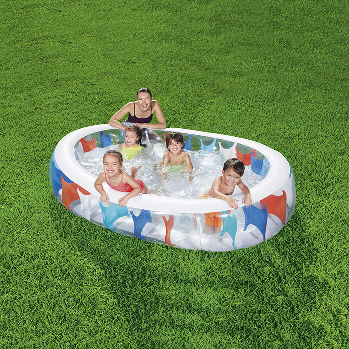 Opblaaszwembad Bestway Multicolour 4/5
