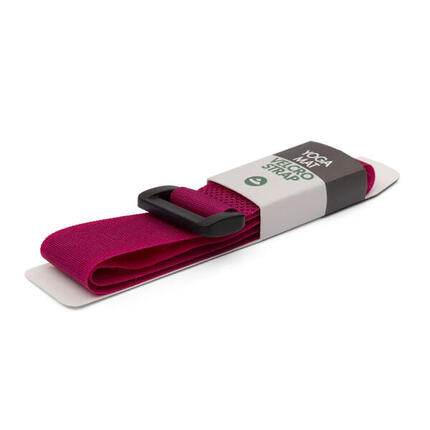 Tapis de yoga avec bande Velcro, bleu