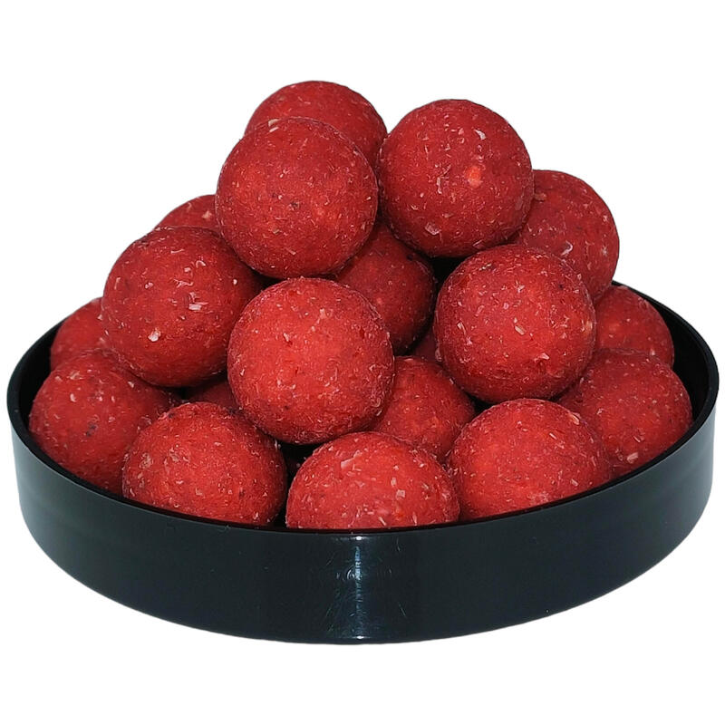Przynęta Kulki Przynętowe Warmuz Baits Truskawka Krem 16Mm + Dopalacz