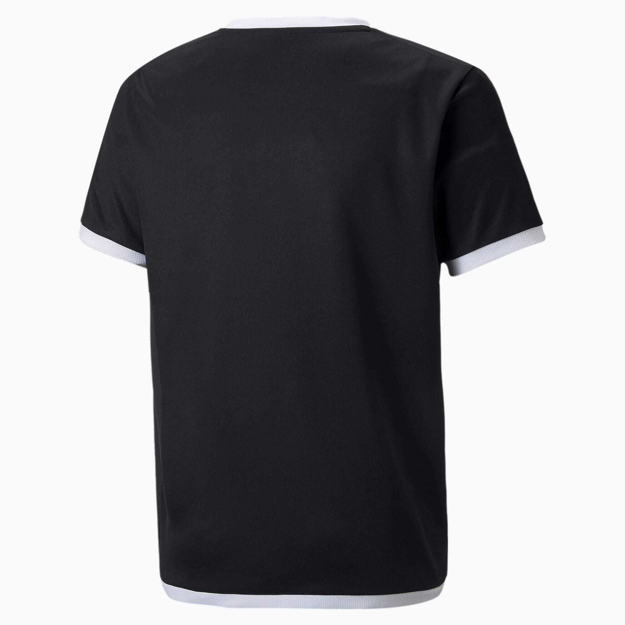 Camiseta de fútbol teamLIGA Niño PUMA Black White 5/7