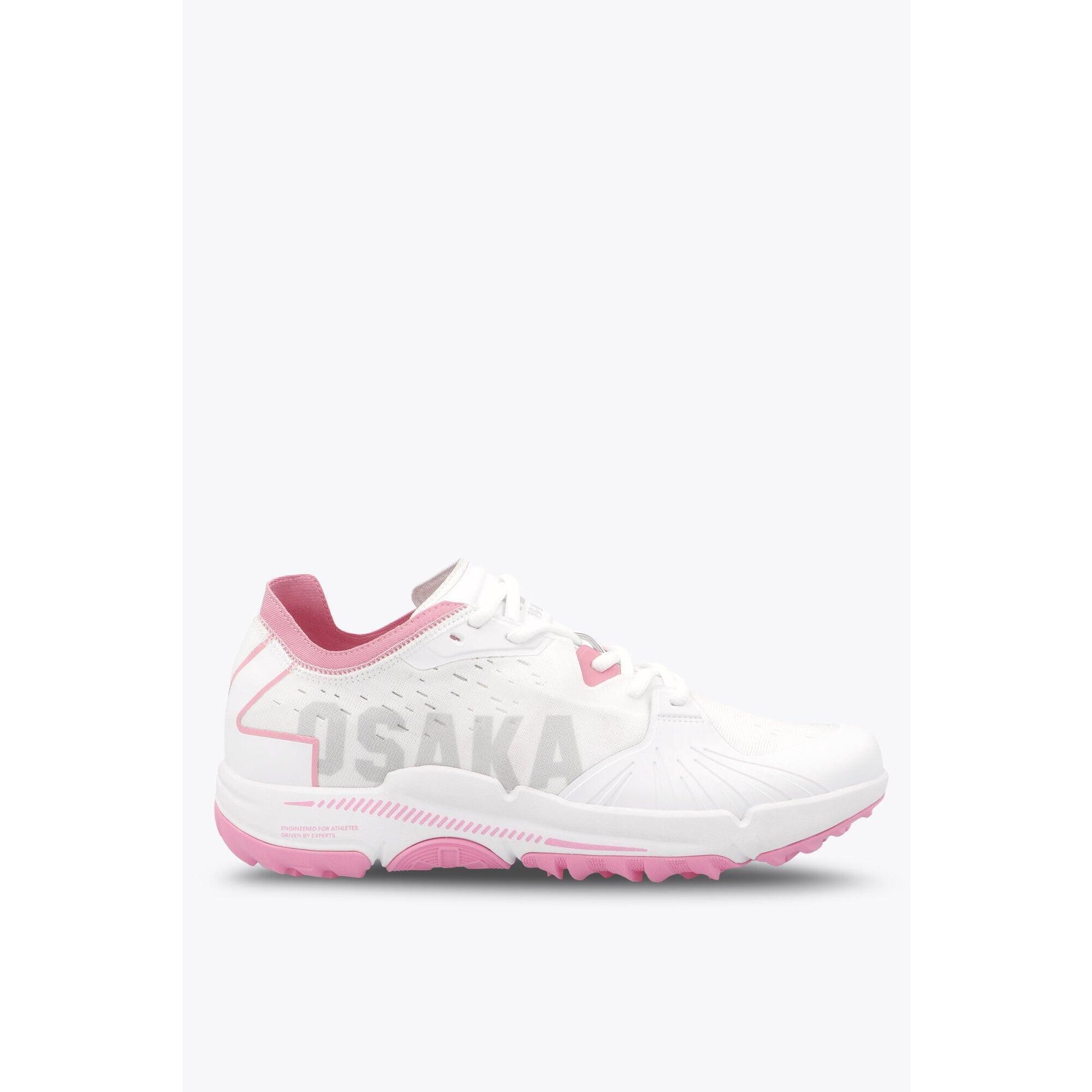 Osaka - Chaussures De Hockey Sur Gazonosaka Ido Mk1 | Blanc-rose Bégonia - Sabots De Hockey - Blanc - Decathlon