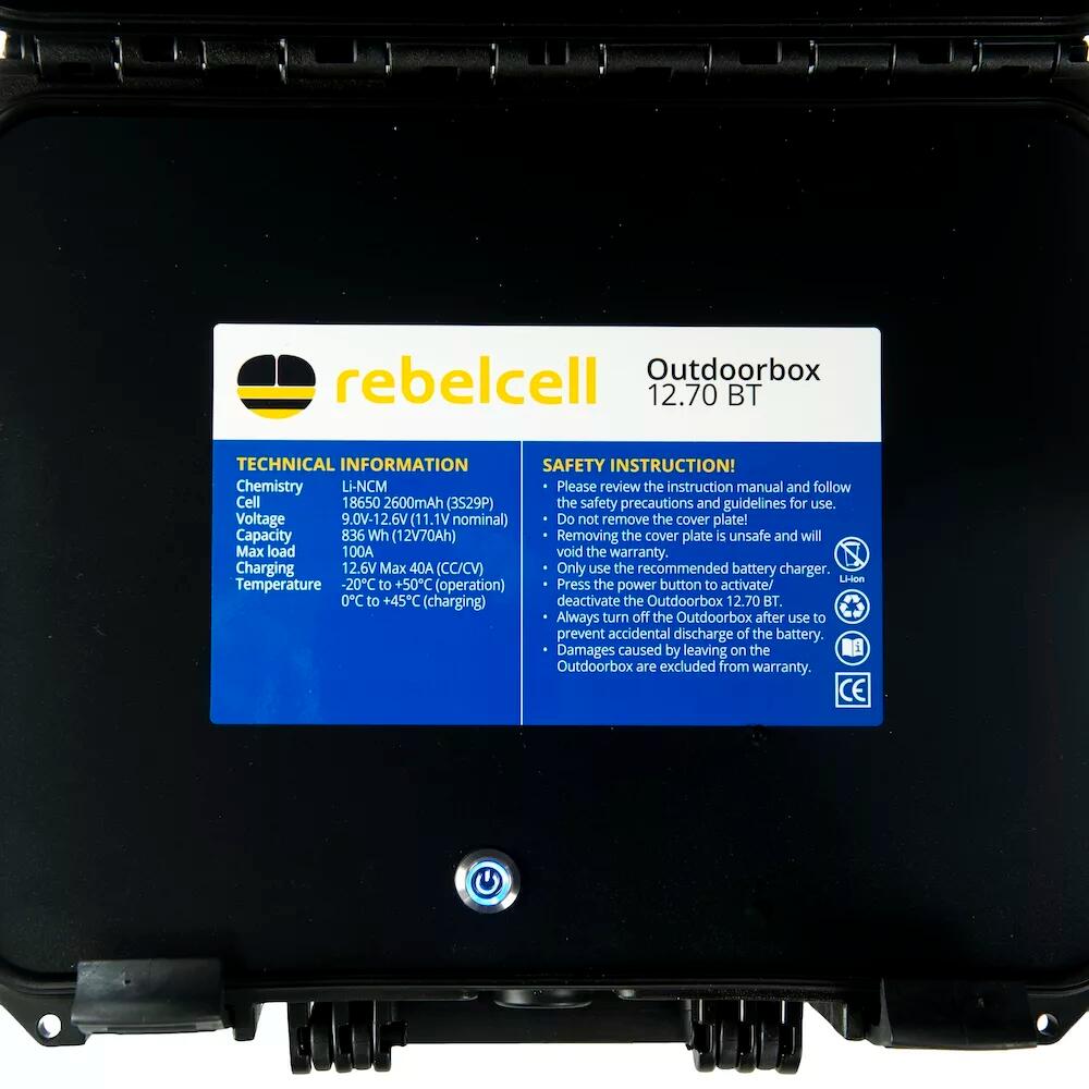 Rebelcell Outdoorbox 12Volt 70Ah BT 5/7