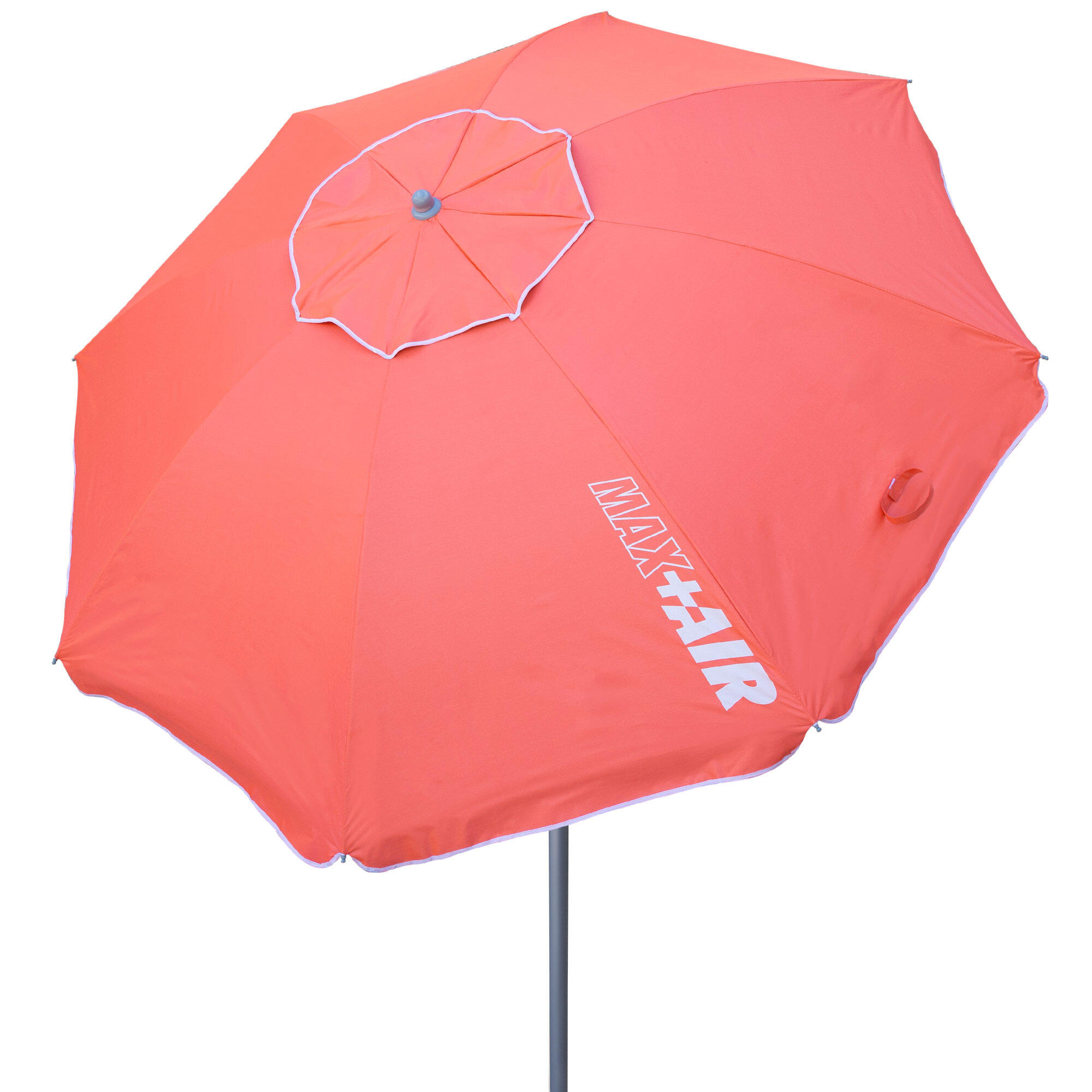 Aktive - Aktive Parapluie De Plage Coupe-vent 8 Cannes 220 Cm Corail - Parasol - Rouge - Taille Unique - Decathlon