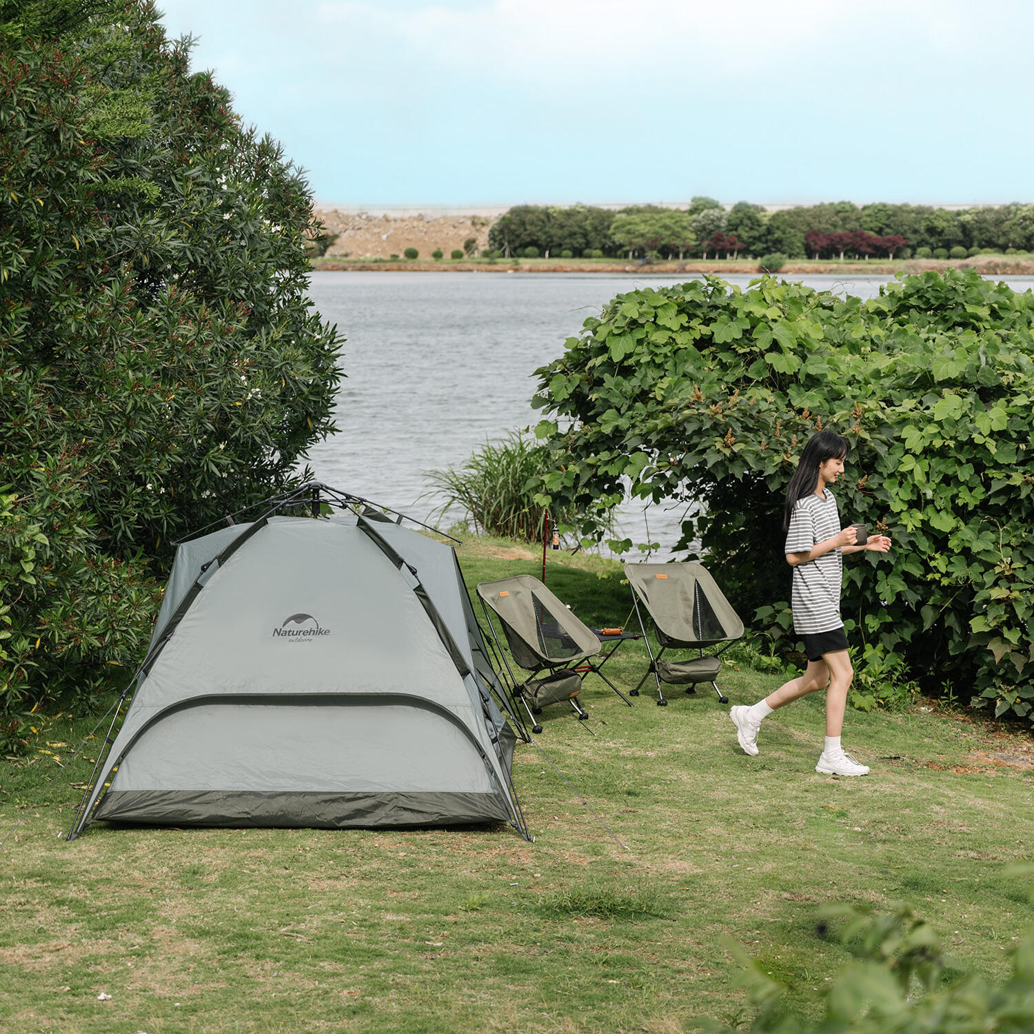 Tienda de Campaña Naturehike plegable para 3 personas 5/6