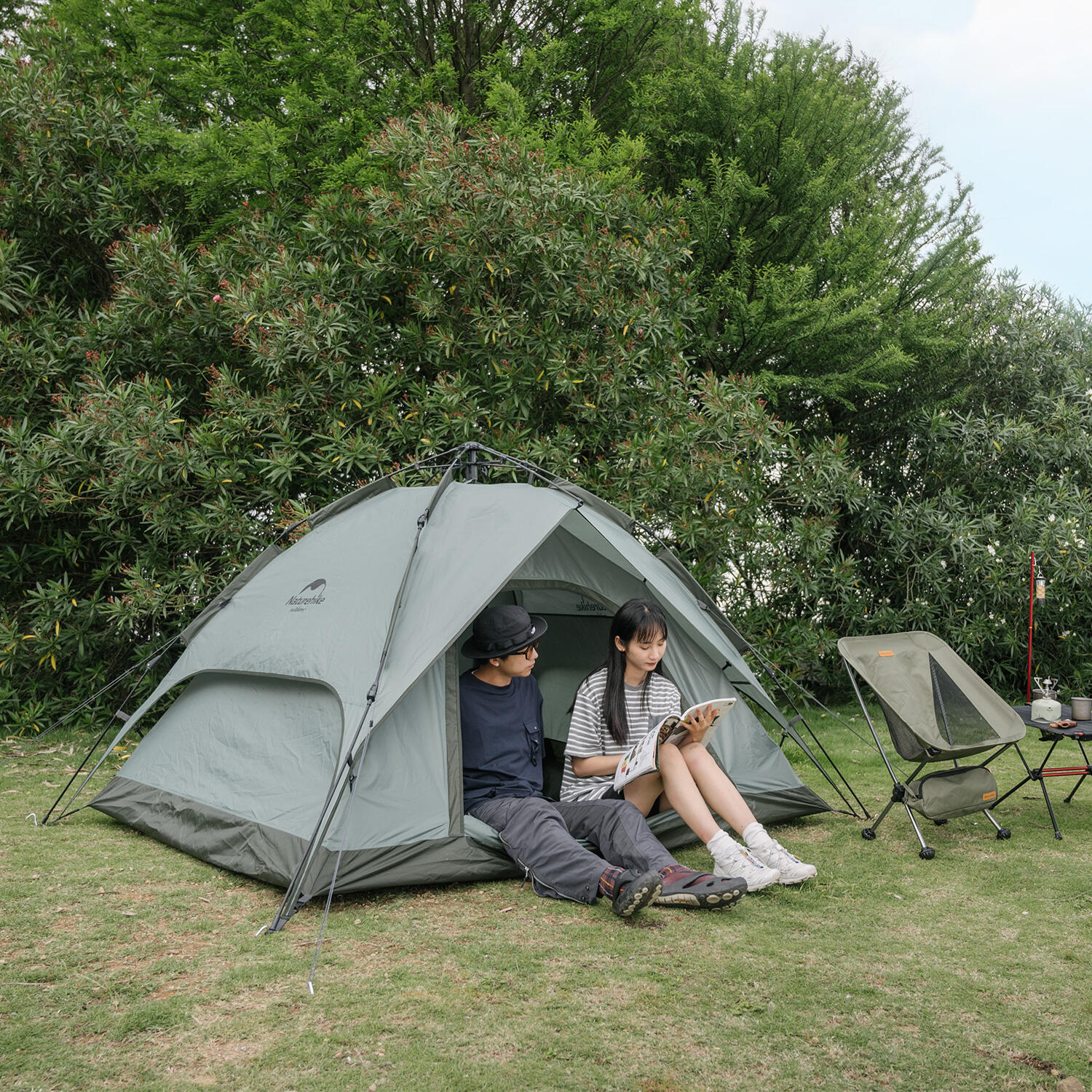 Tienda de Campaña Naturehike plegable para 3 personas 3/6