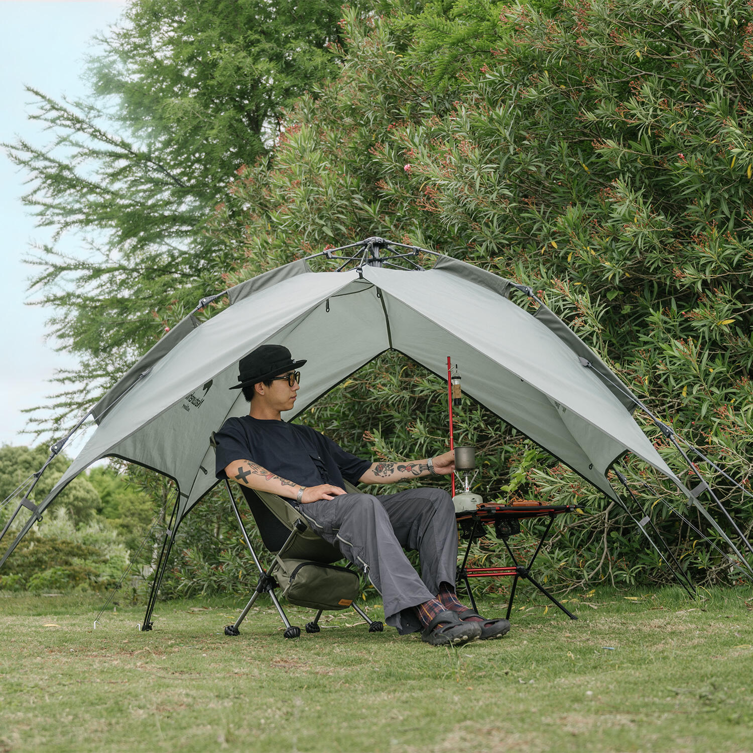 Tienda de Campaña Naturehike plegable para 3 personas 4/6