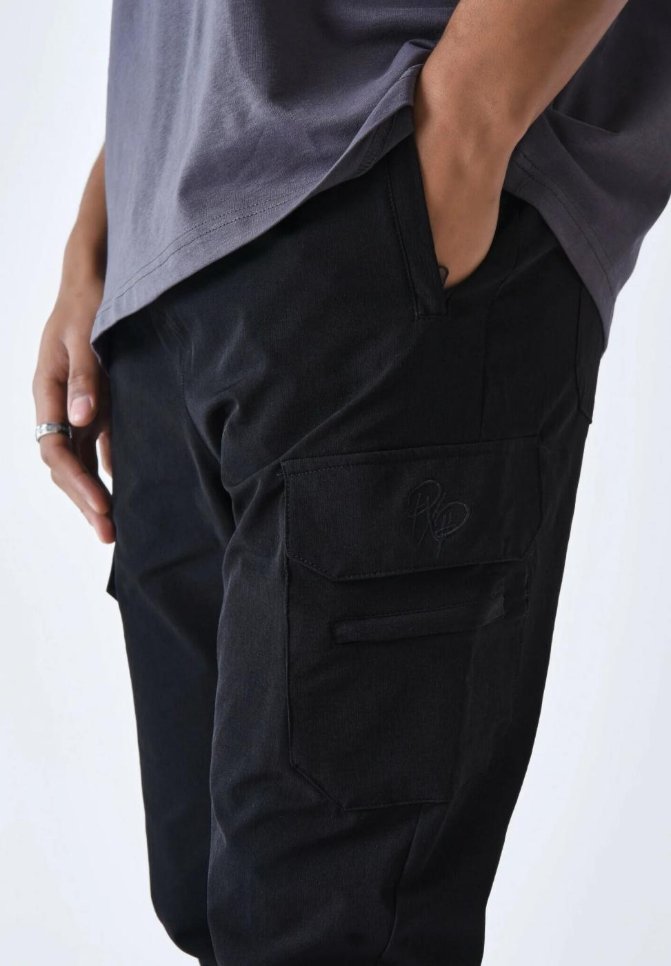 Pantaloni e sovrapantaloni per uomo Project x paris neri. 3/5