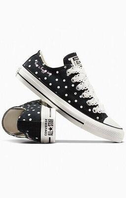 Zapatillas Converse Chuck Taylor All Star Polka Dot, Negro, Unisexo