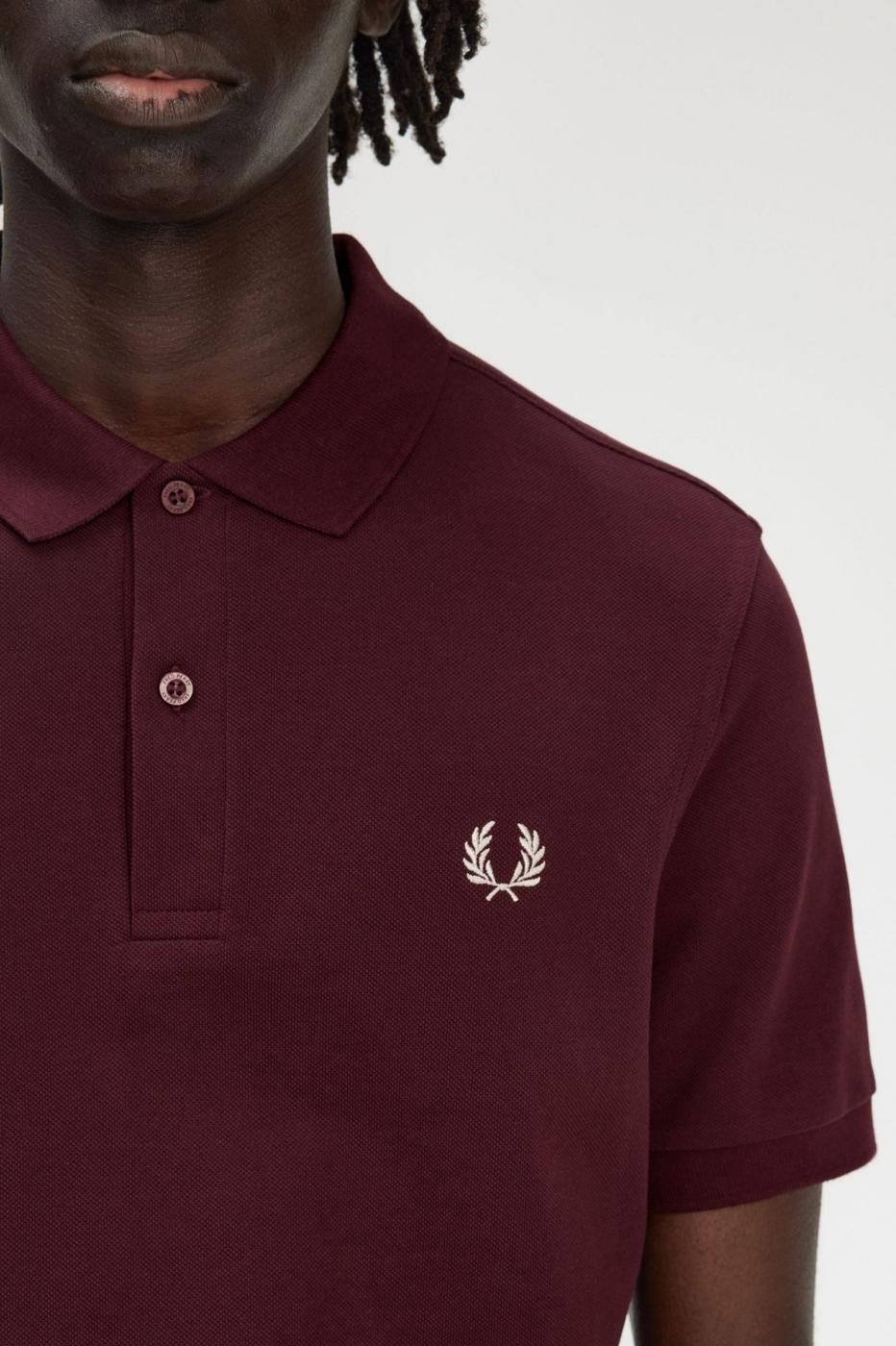 Camiseta para Hombre Fred perry  Granate 3/4