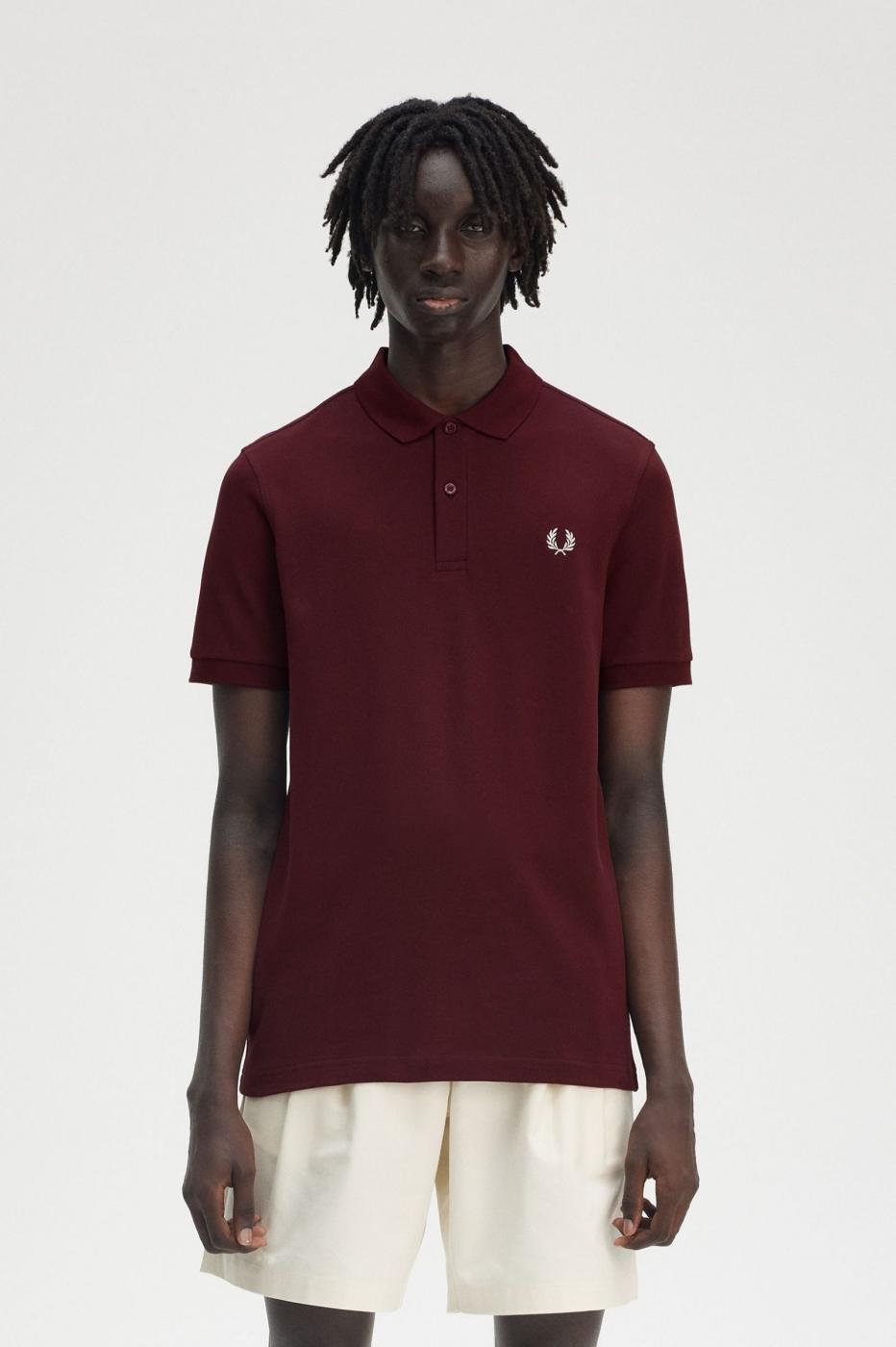 Camiseta para Hombre Fred perry  Granate 1/4