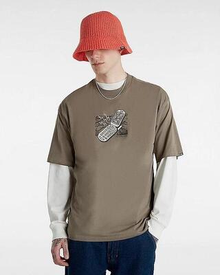 Camiseta de manga corta para Hombre Vans Marrón