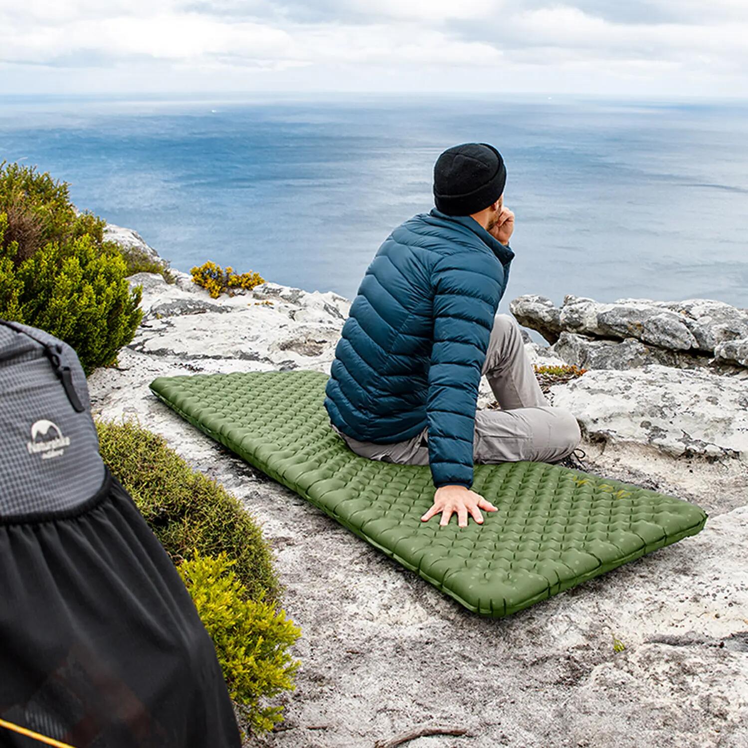 Colchón hinchable Doble Naturehike ligero verde 5/6