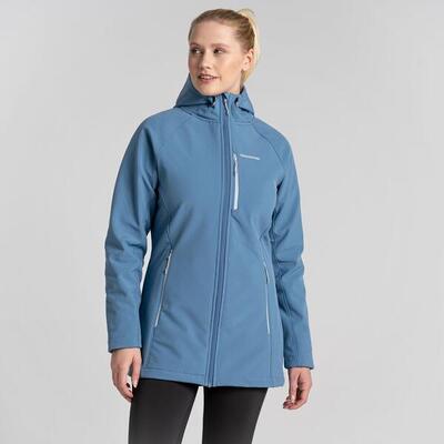 Craghoppers - wasserfeste. warme Softshell Jacke mit Kapuze Ara. blue