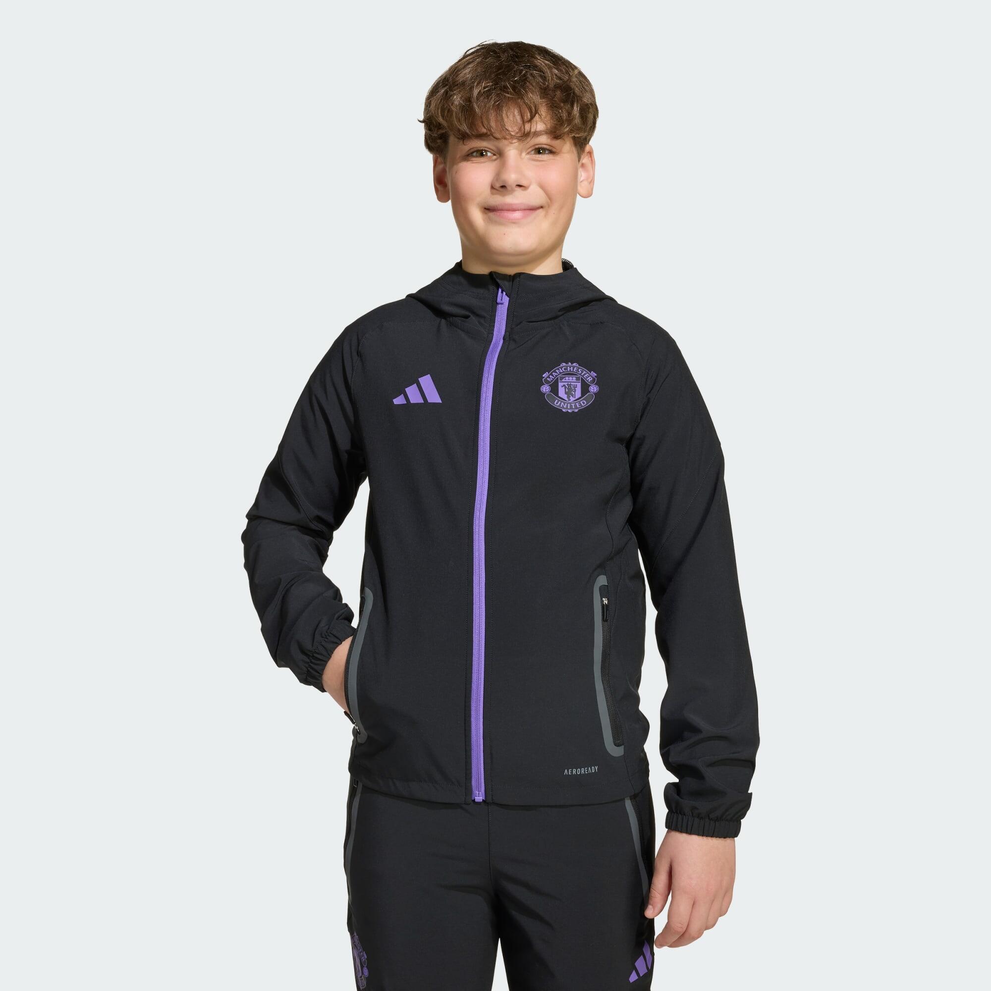 ADIDAS Manchester United Tiro 25 Competition Vis Tech Giacca da Viaggio Bambini