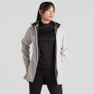 Craghoppers - wasserfeste, warme Softshell Jacke Gwen Hooded, hellgrau