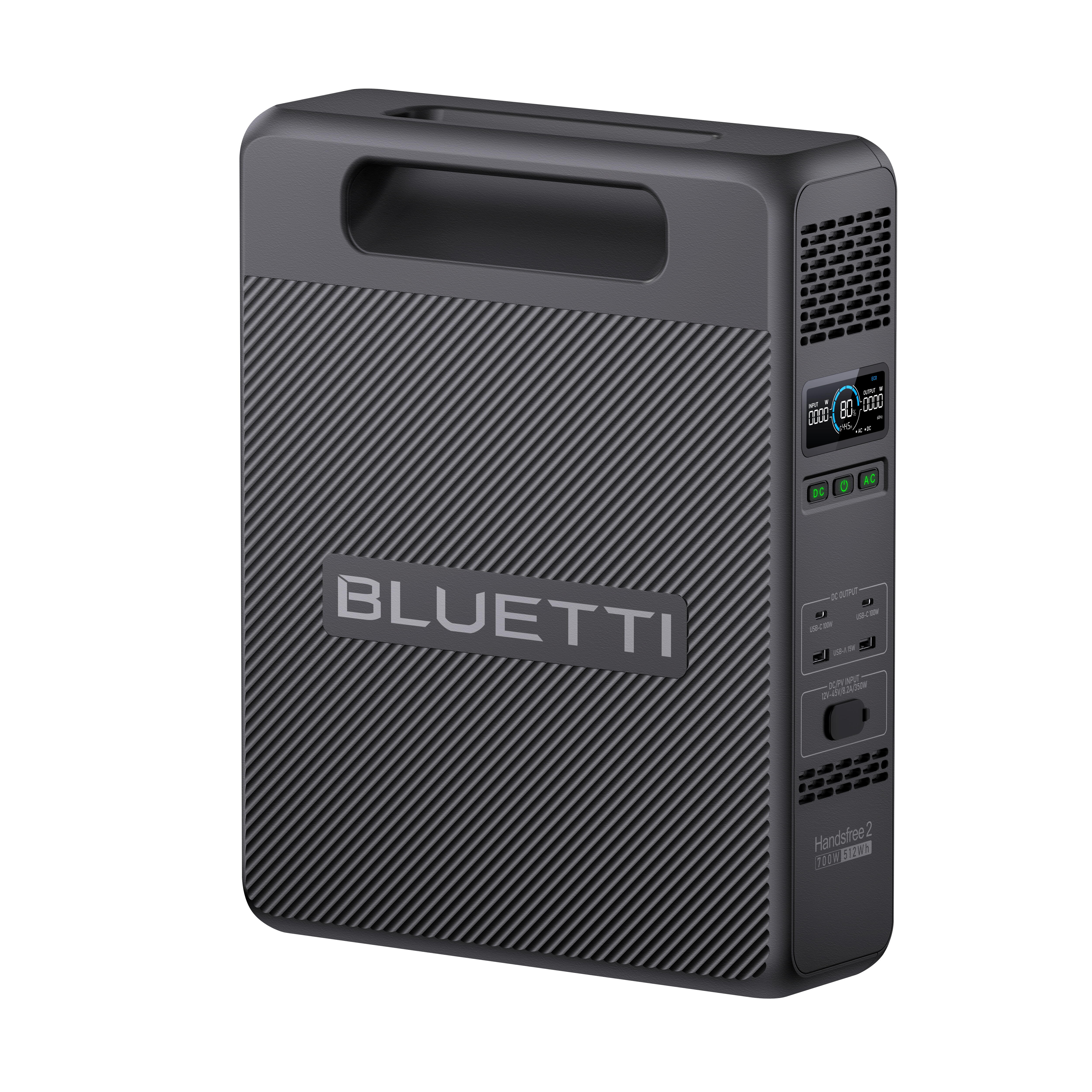 Bluetti handsfree2 powerstation portátil, batterie 512wh, 700w