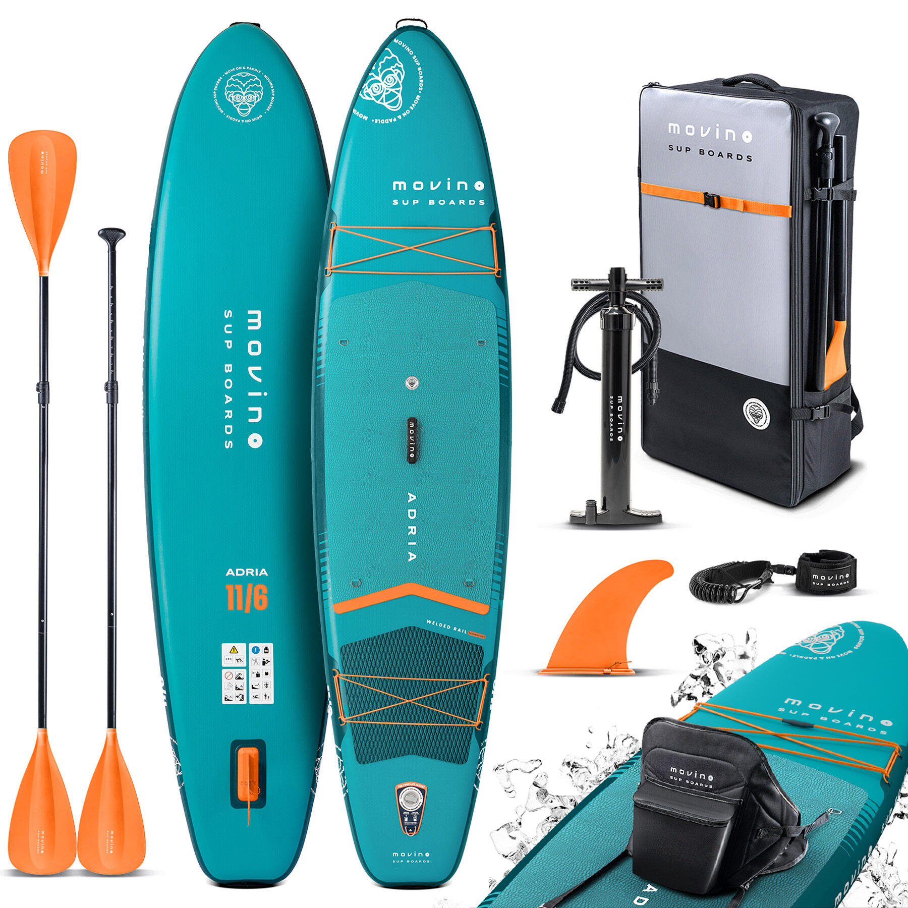MOVINO Tabla Paddle Surf hinchable Movino Adria Allround 11’6” (350cm) 350 BO-9020