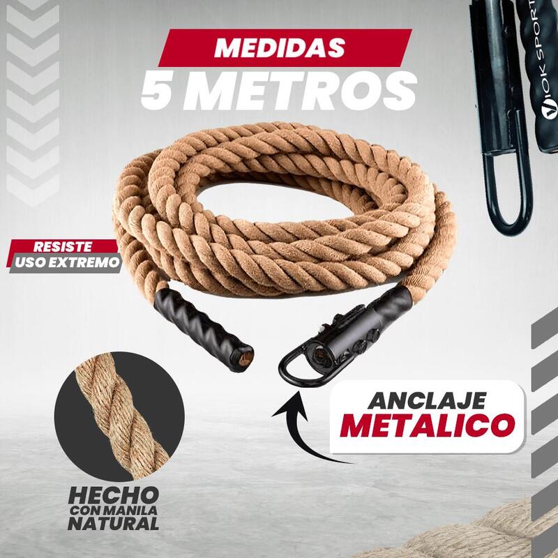 Corda de escalada 5m