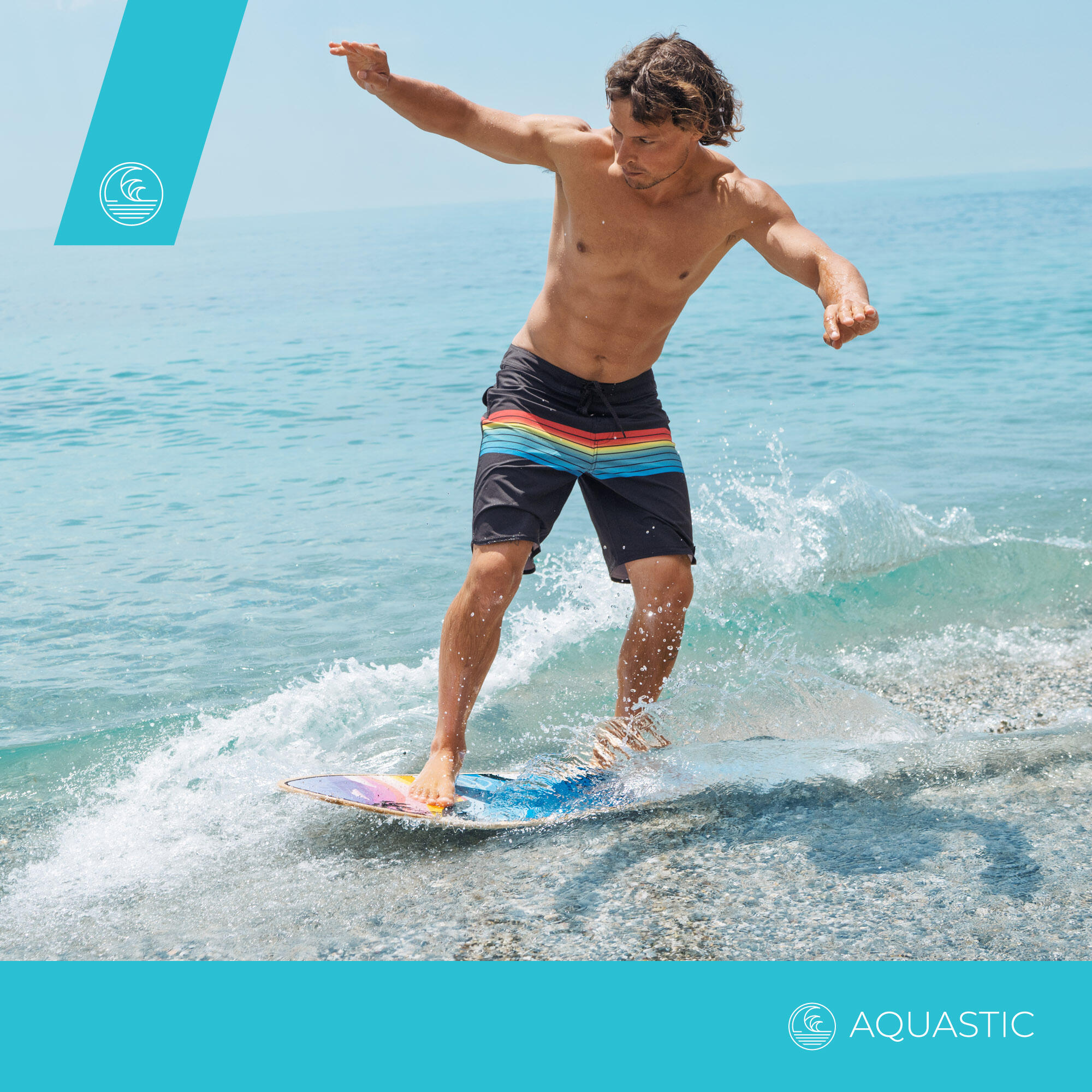 Tavola da skimboard AQUASTIC Lagune 39" 7/7