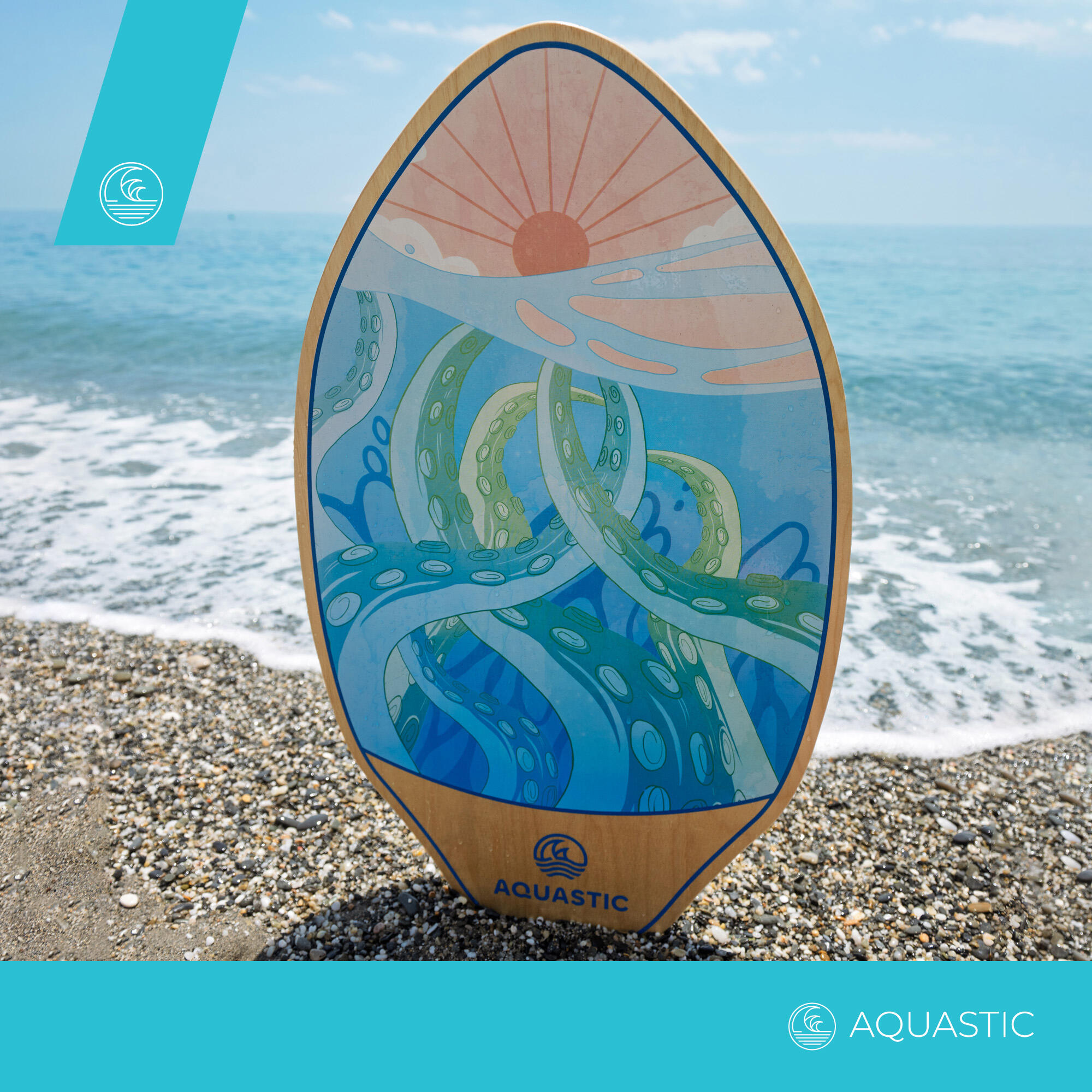 Kinderskimboard AQUASTIC Lagune 34" 5/7