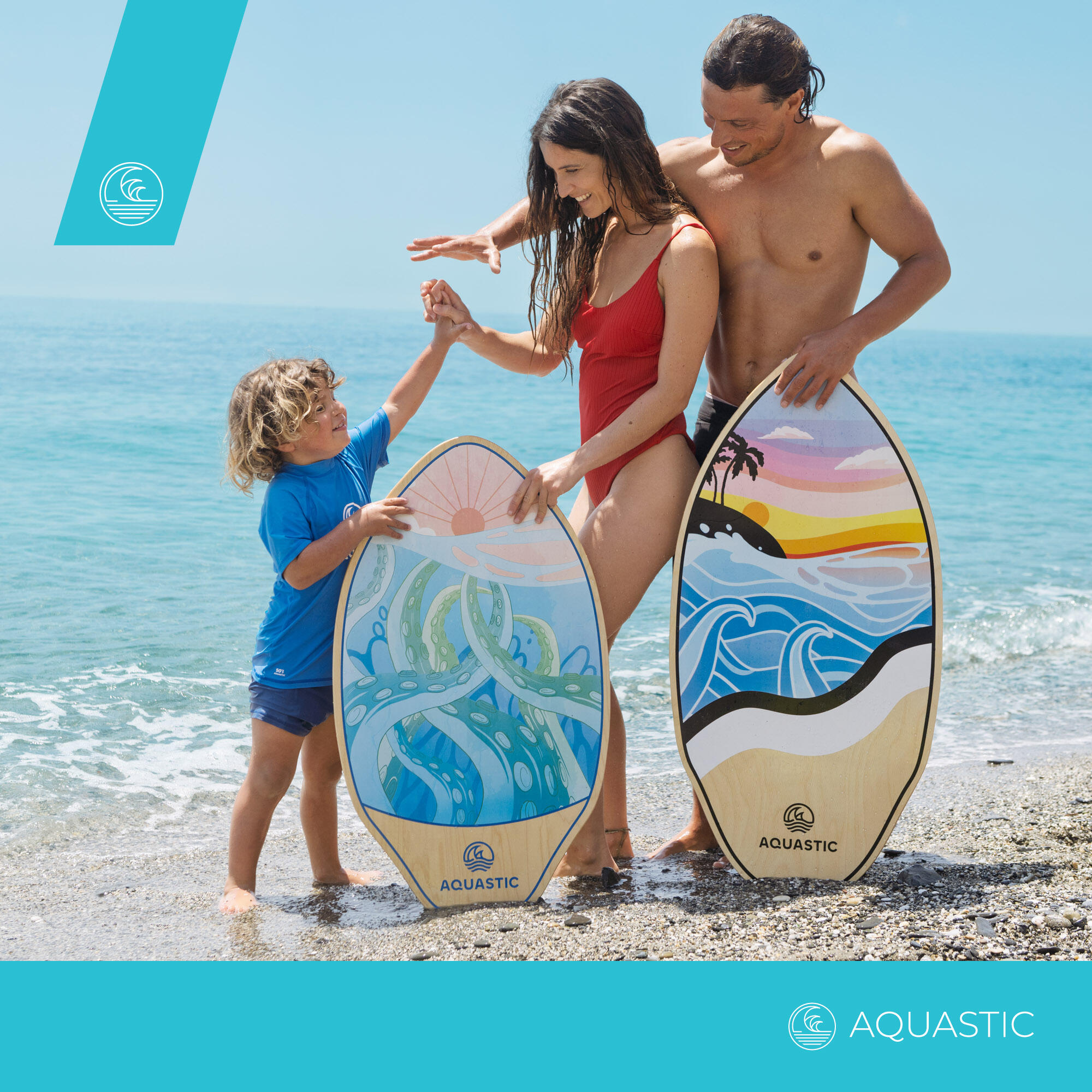 Kinderskimboard AQUASTIC Lagune 34" 6/7