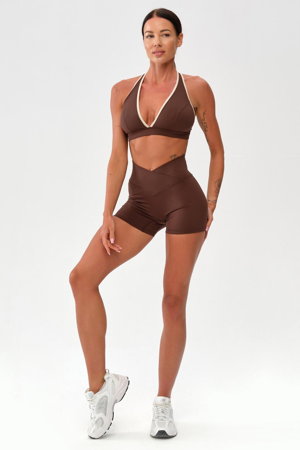 Damskie spodenki szorty sportowe fitness Rough Radical Mocha Active Shorts 4/6