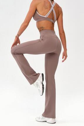Damskie legginsy dzwony sportowe fitness Rough Radical Mocha Active