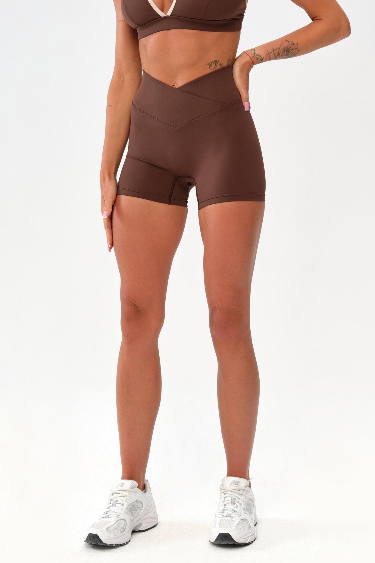 Damskie spodenki szorty sportowe fitness Rough Radical Mocha Active Shorts