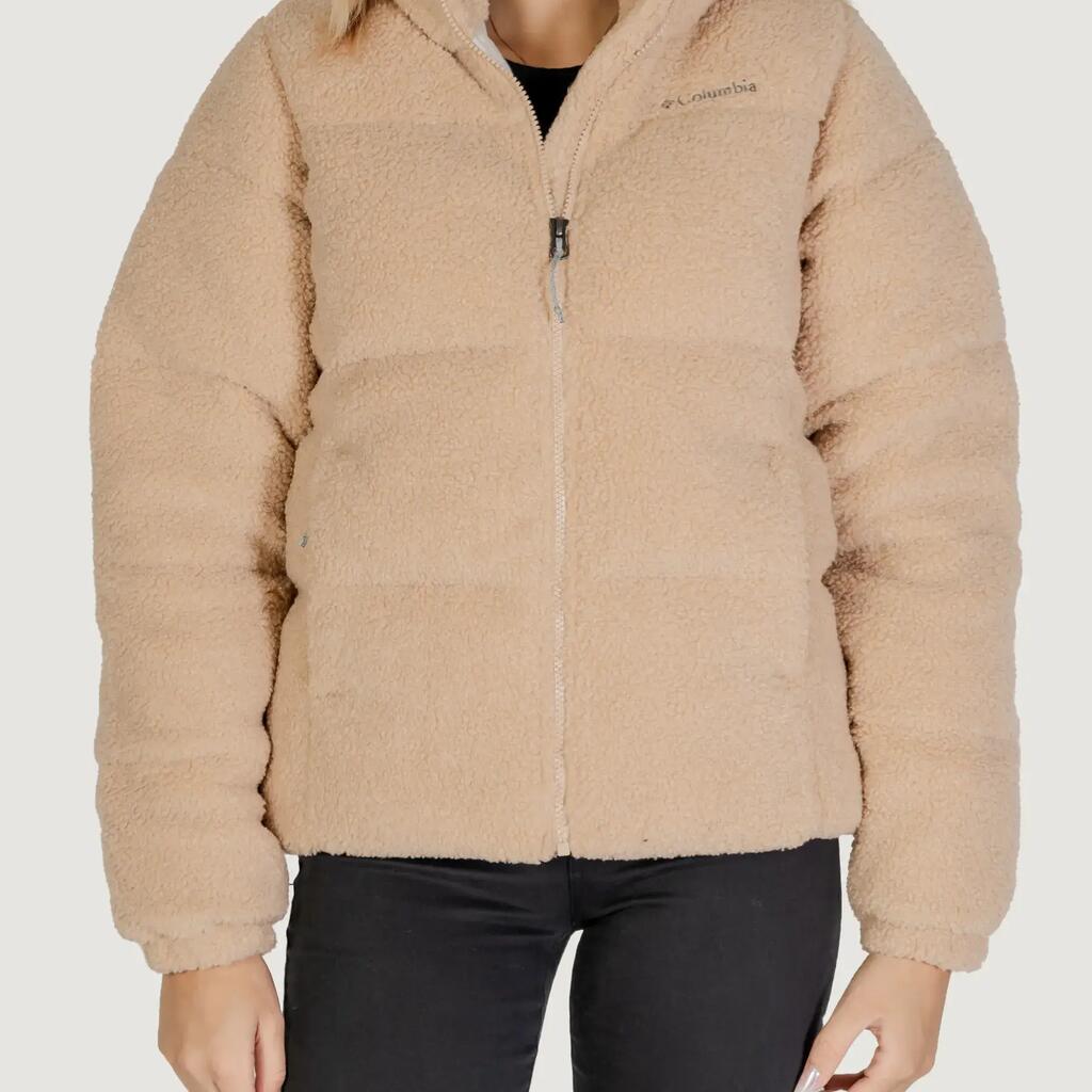 WOMEN'S anorak Puffect™ Sherpa BEIGE