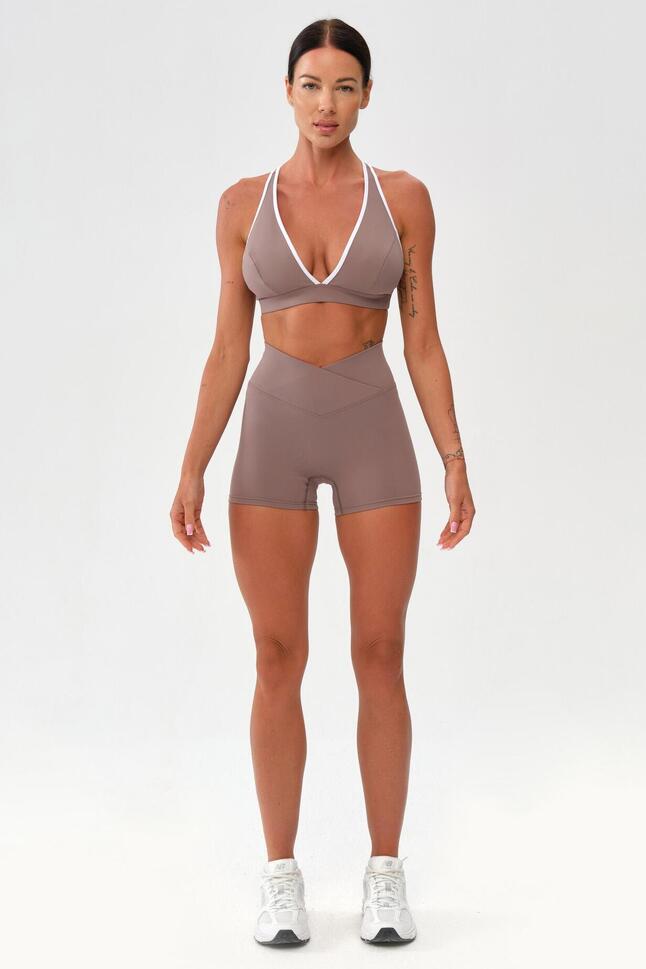 Damskie spodenki szorty sportowe fitness Rough Radical Mocha Active Shorts