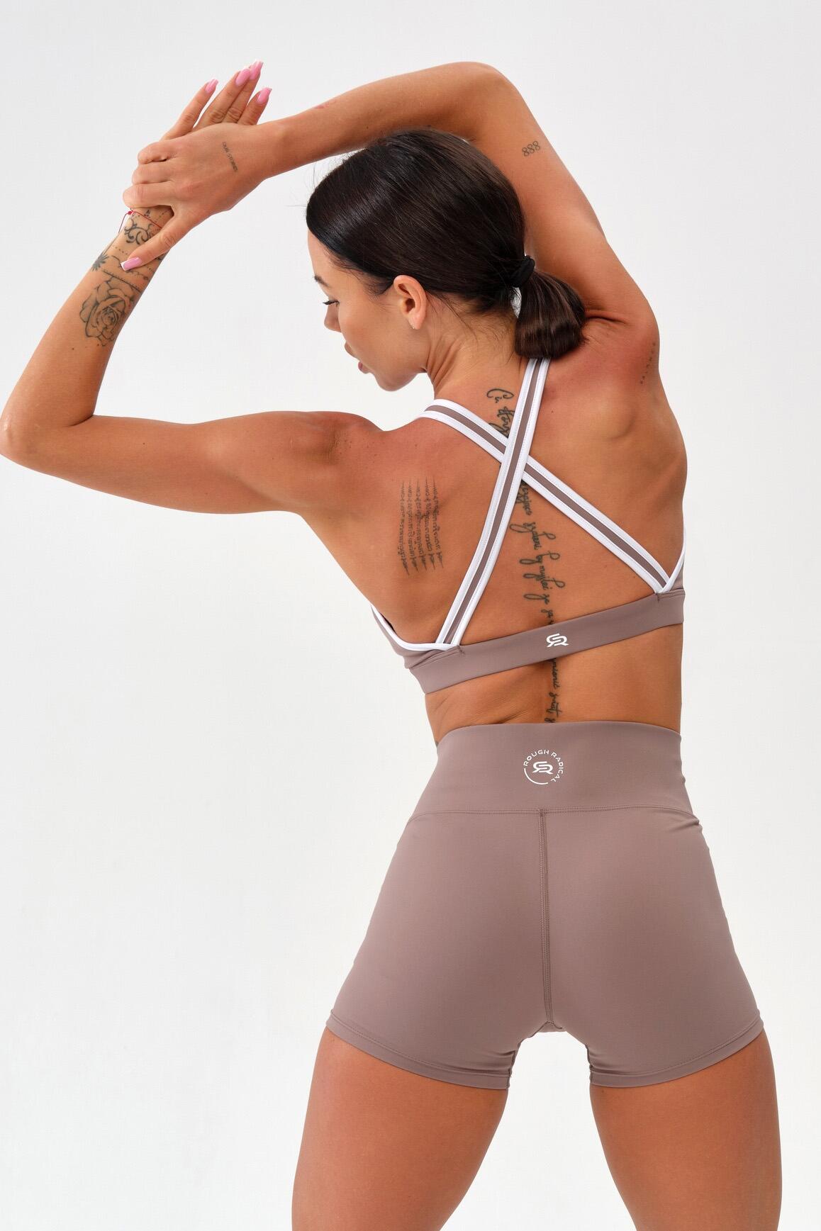 Stanik sportowy fitness Rough Radical Mocha Active Sports Bra 3/4