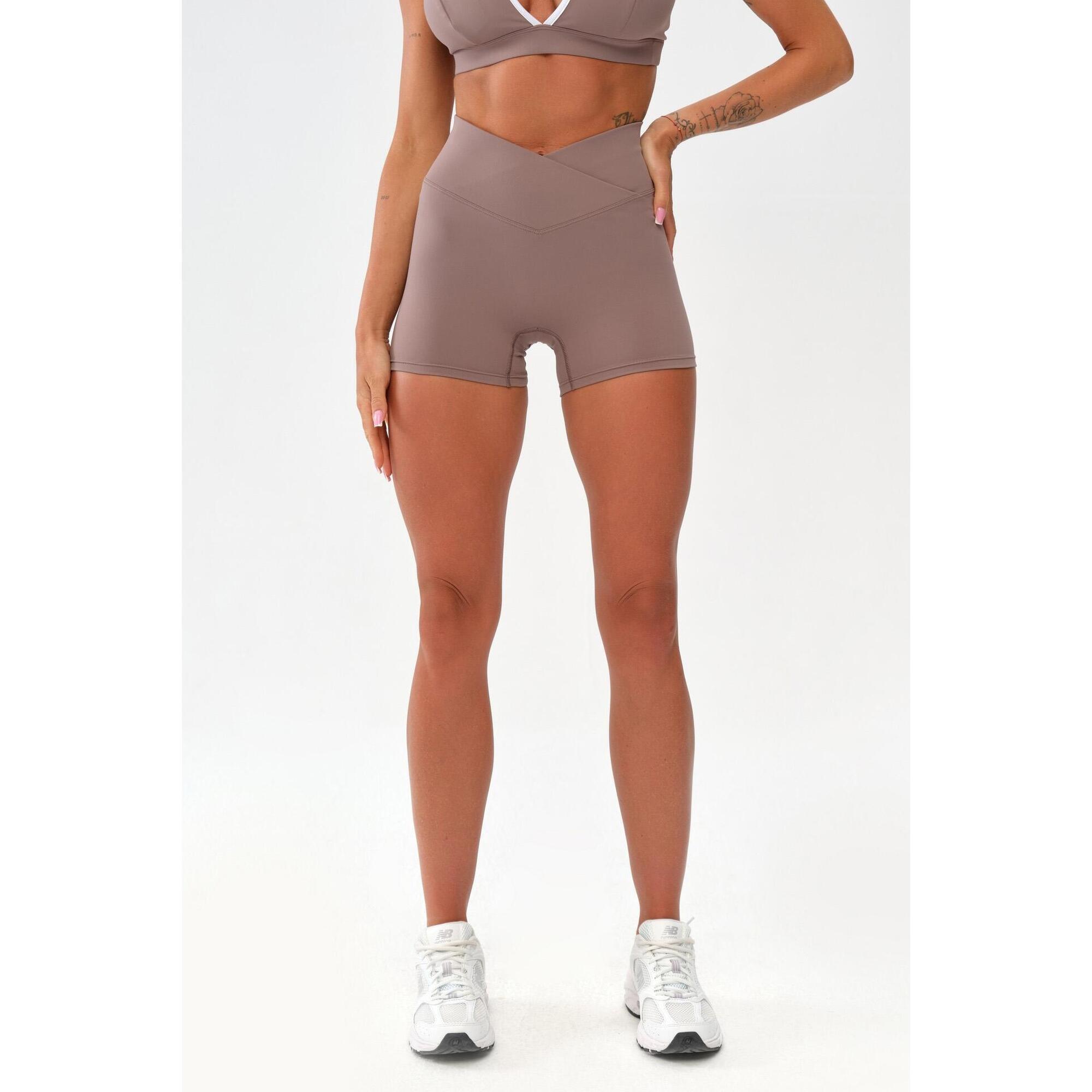 Damskie spodenki szorty sportowe fitness Rough Radical Mocha Active Shorts