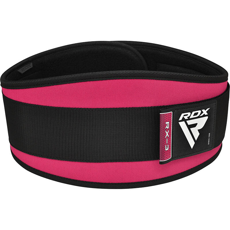 Ceinture de Musculation RDX RX3 Eva Curve Rose – XS 3/5