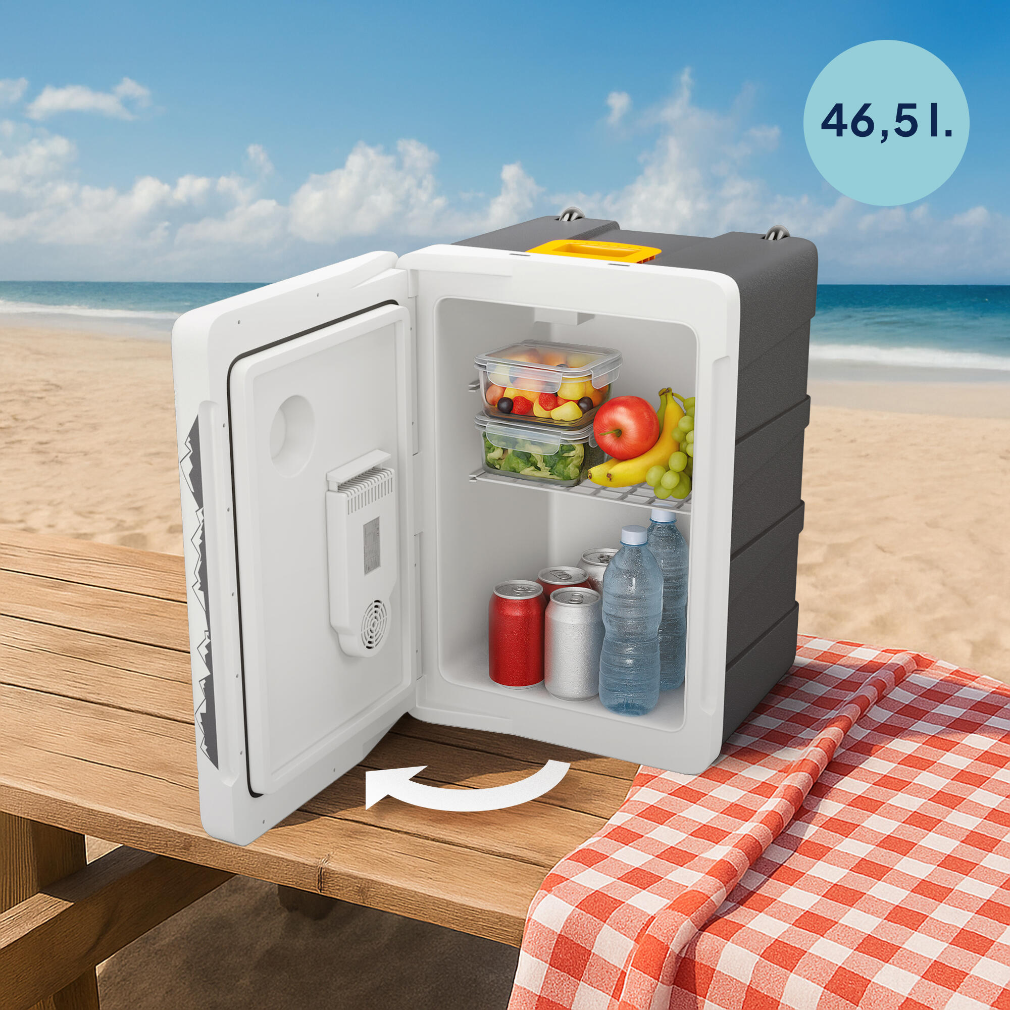 Frigo Portatile Peme Ice-on XL 50L 12/230v per campeggio auto 5/7