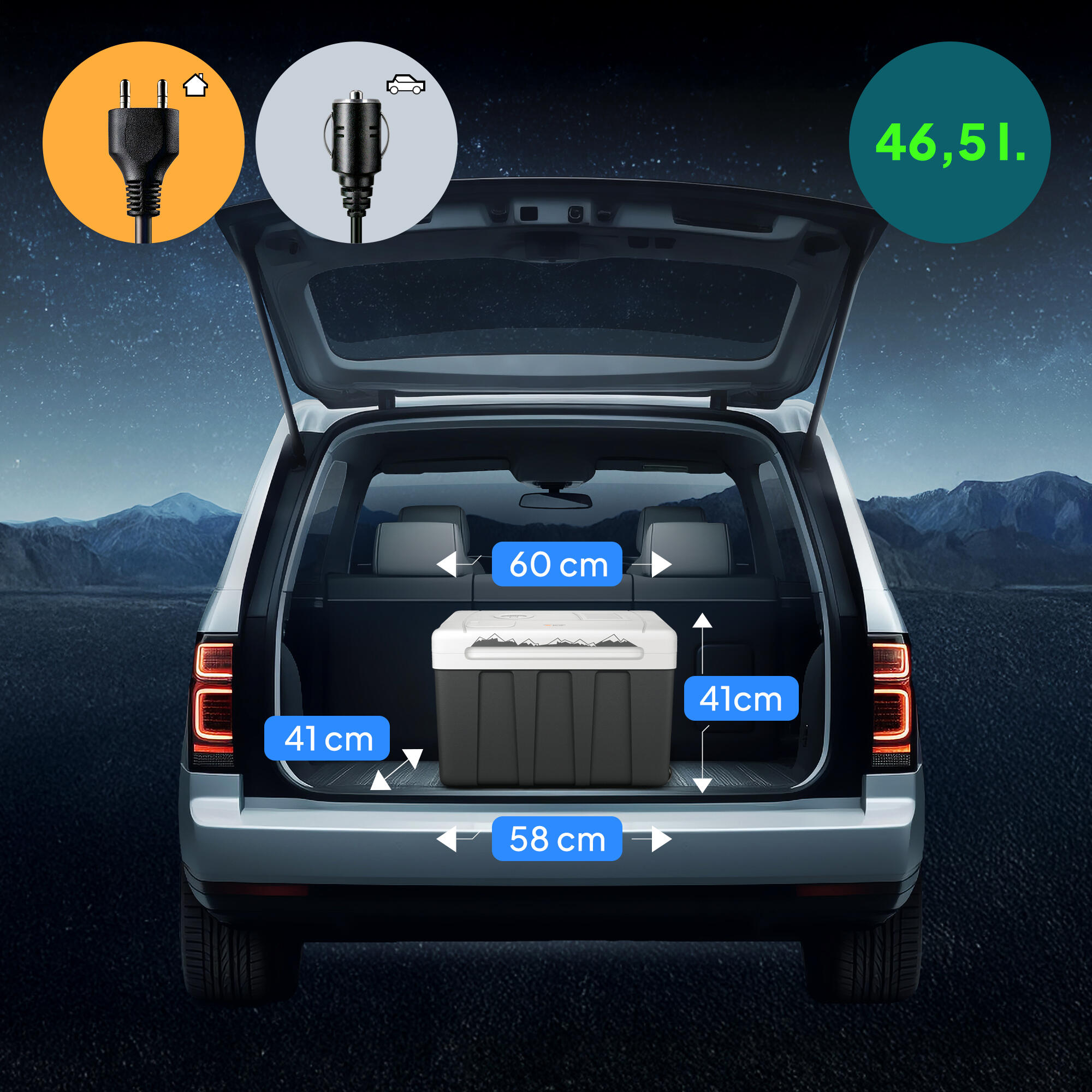 Frigo Portatile Peme Ice-on XL 50L 12/230v per campeggio auto 6/7