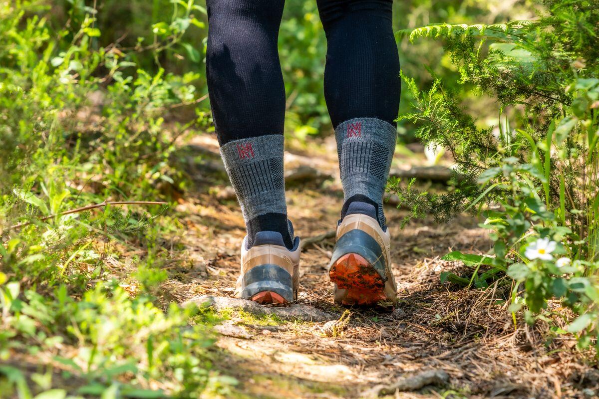 2 Calze Trekking Uomo Anti-Vesciche - Traspiranti, Cotone 80%, Per Escursionismo E Sport