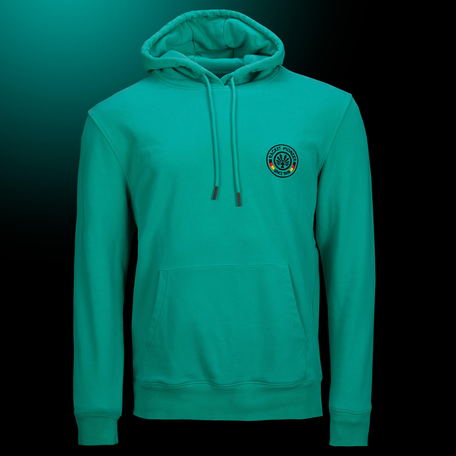 Homme Sweat à capuche respirant Vert 80 % Coton 2/2