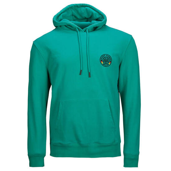 Homme Sweat à capuche respirant Vert 80 % Coton